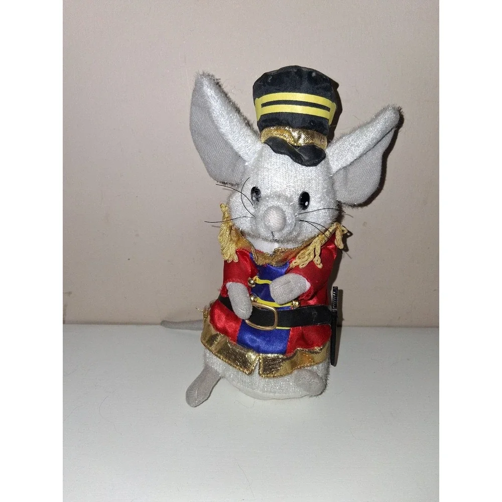 Gemmy Animated Christmas Mouse Soldier Plush 8